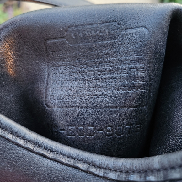 Coach Vtg. Andrea Slim Hobo bag 9073Black Leather Shoulder Bag - Picture 2 of 10